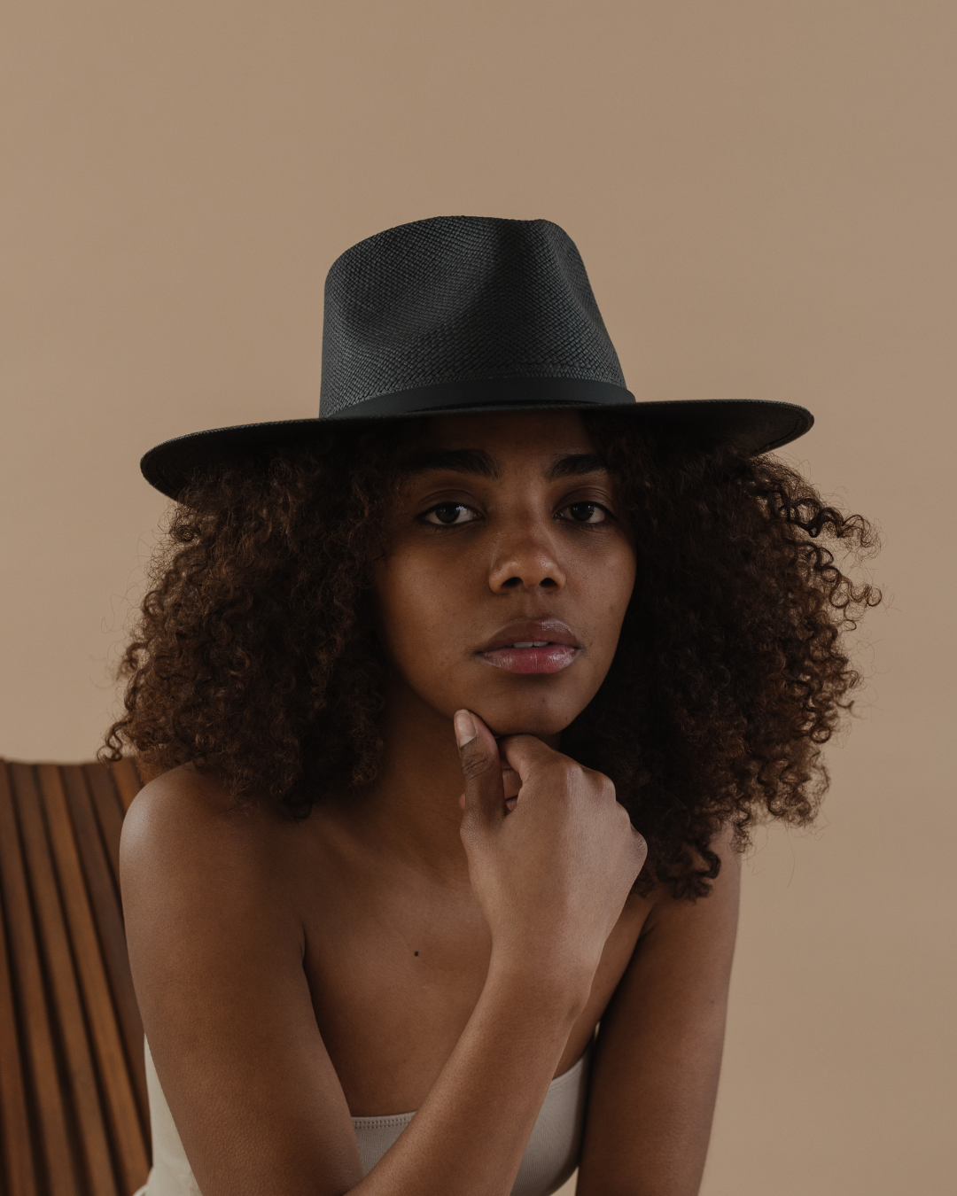 Black sales panama hat