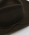 Gigi Pip Limited Edition Hats for Women - Limited Edition Paige Western Felt - custom, hand shaped western brim with a lived in feel and emroidered detailing [dark brown]