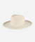 Gigi Pip felt hats for women - Amelia Wide Brim Fedora - 100% australian wool wide brim fedora with a pinched teardrop crown + pencil rolled brim [off white]