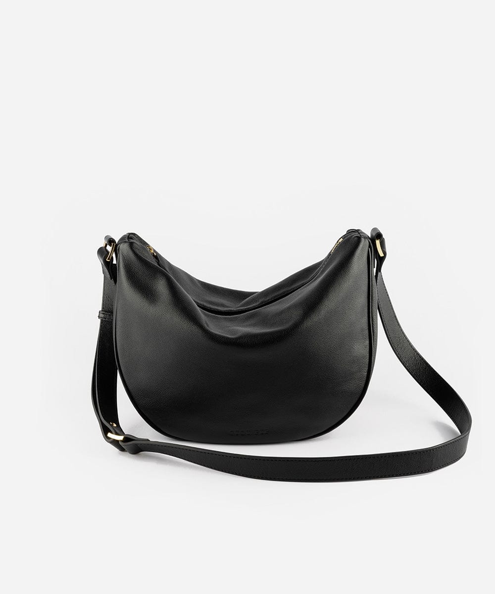 Black women's top shoulder bag