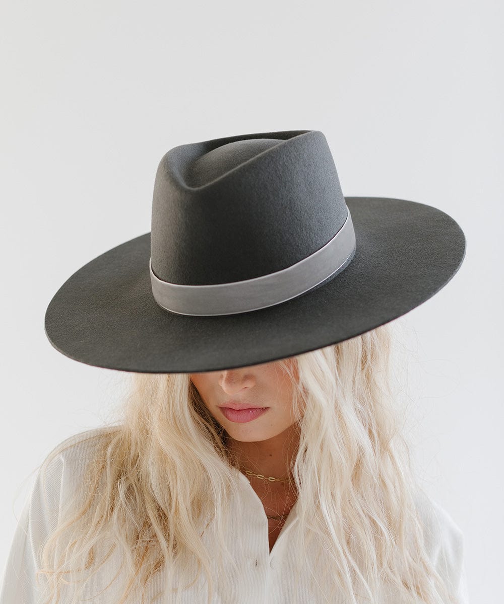 Bands Velvet Chain Hat Band Light Grey