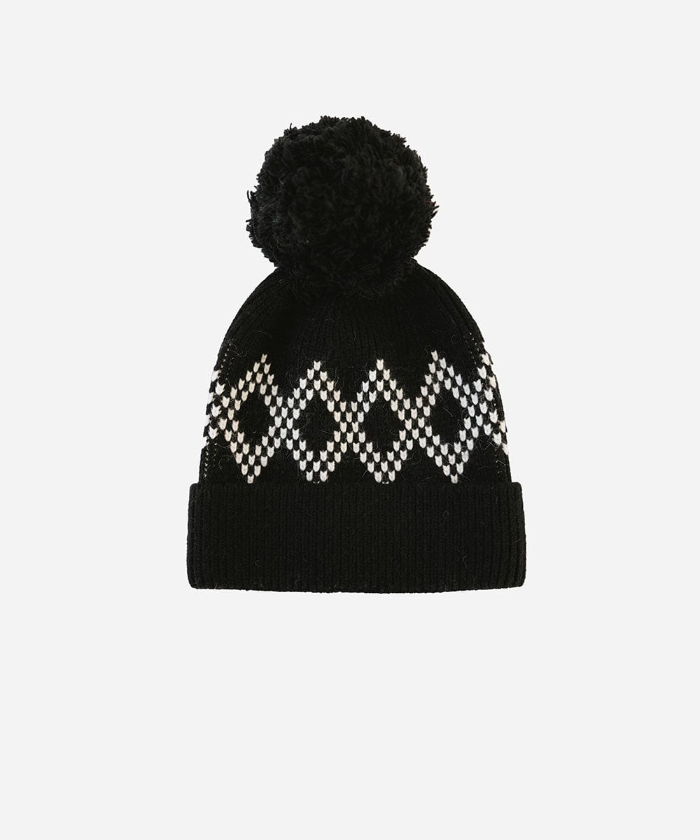 Beanies Elio Pom Beanie Black