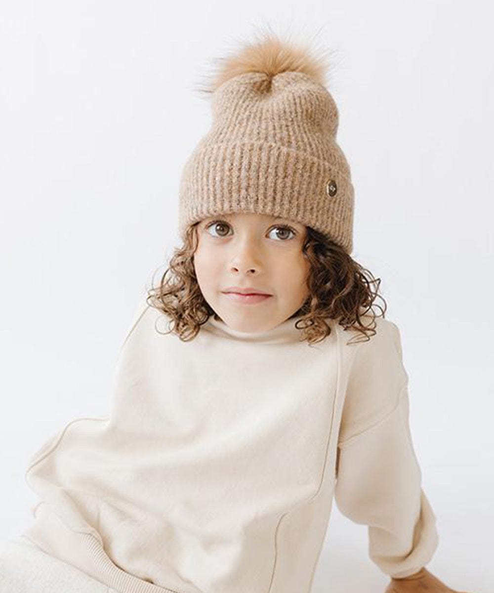 Beanies Milo Kids Pom Beanie Camel