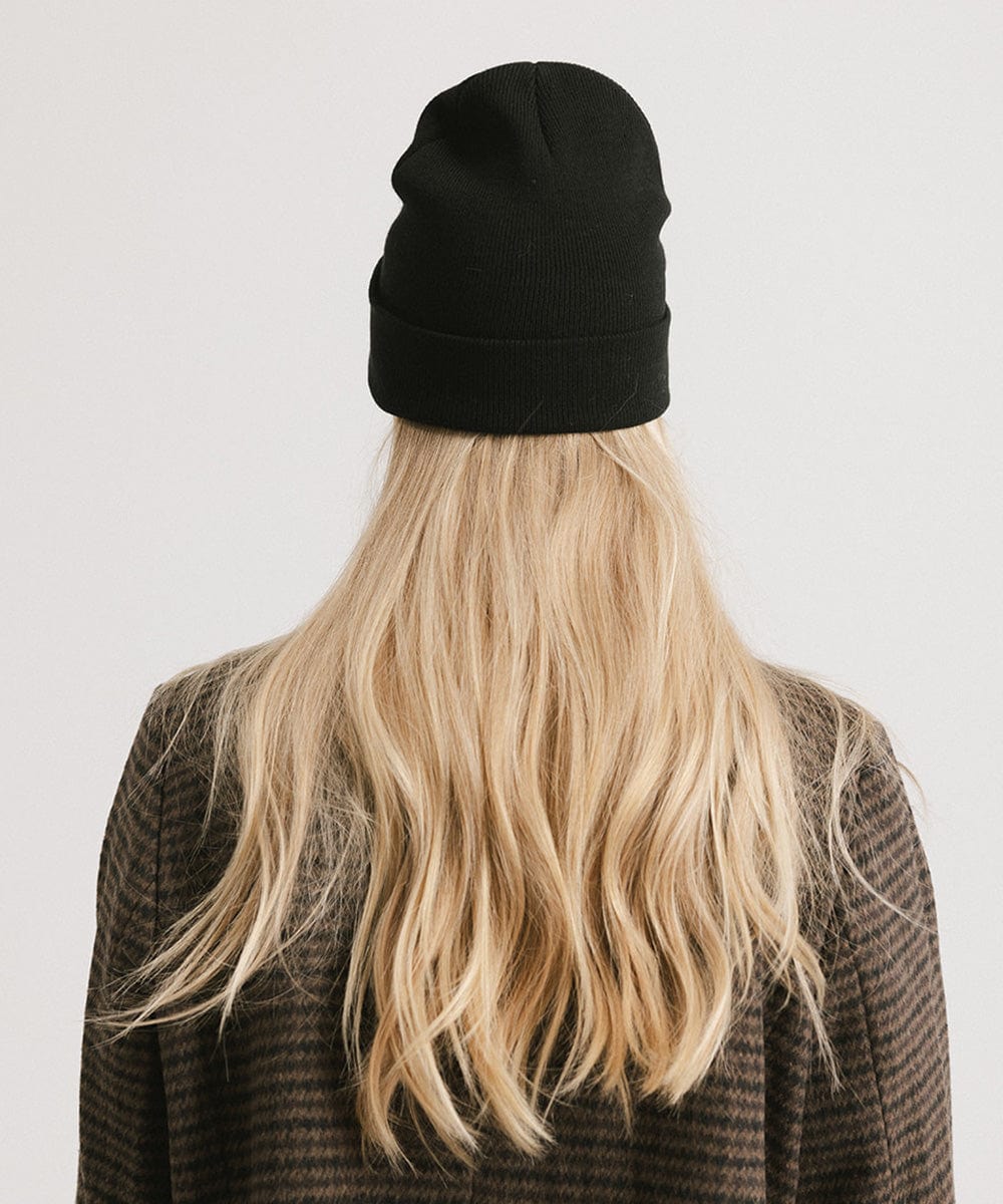 Lou Knit Beanie for Women - Gigi Pip Beanies - Oversized chunky knit beanie for women [black]