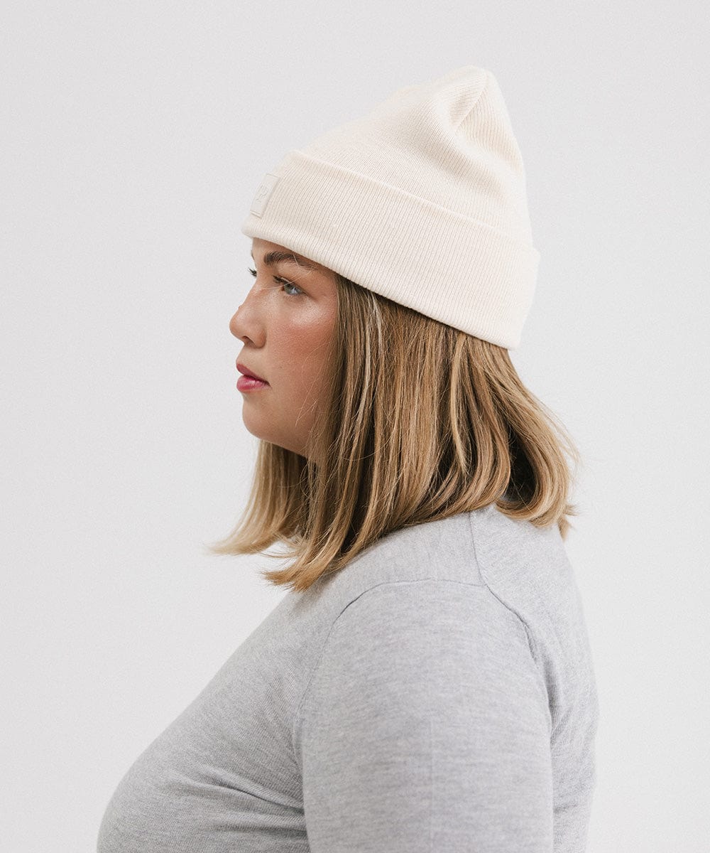 GP Knit Beanie for Women - Gigi Pip Beanies - Oversized chunky knit beanie for women [off white]