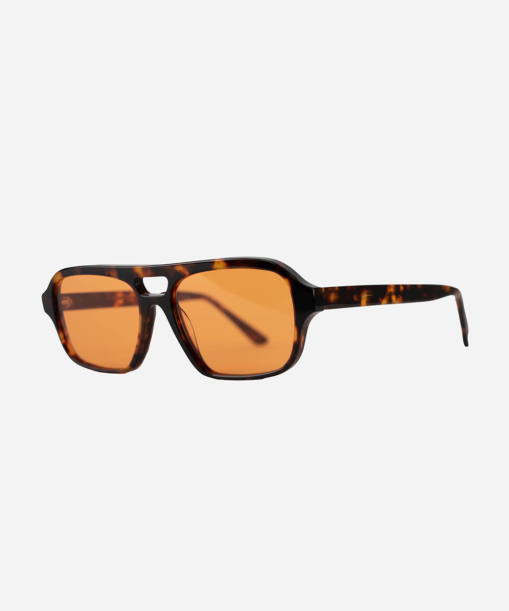 SunGigi Pip sunglasses for women - Beau Aviator Sunglasses - aviator style women's sunglasses with acetate frames + nylon, non-polarized lenses [tortoise]