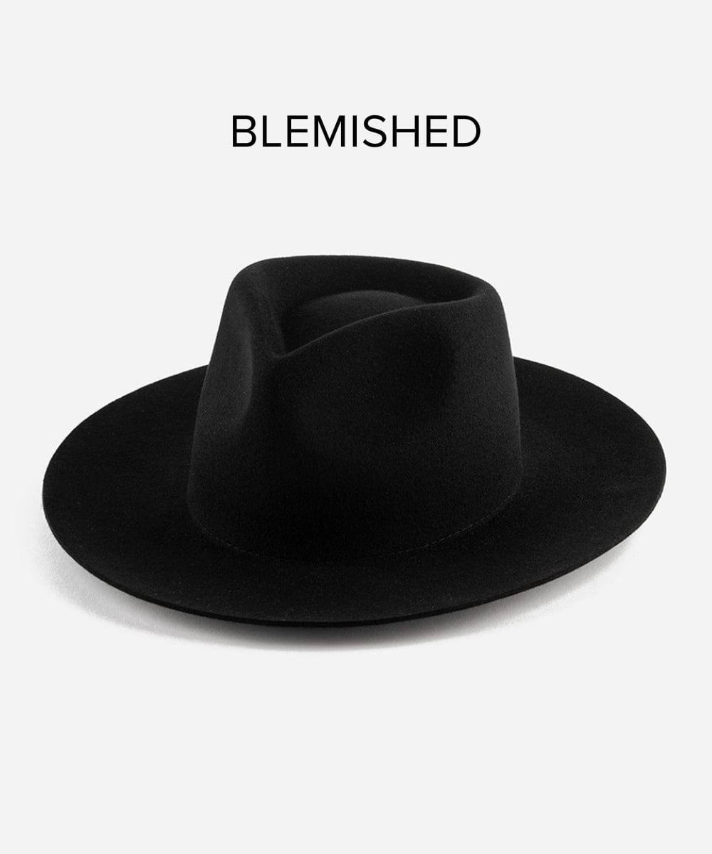 Blemished Felt Zephyr Rancher - Black BLEMISHED 55 XS / Black