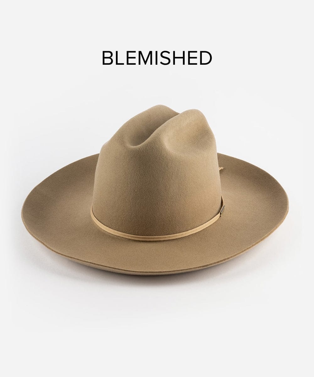 Blemished Felt Ezra Western Hat - Tan BLEMISHED 55 XS / [tan]