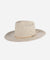 Gigi Pip felt hats for women - Ezra Western - classic cattleman crown with a stiff, upturned brim and features a removable tonal grosgrain band [mix grey]