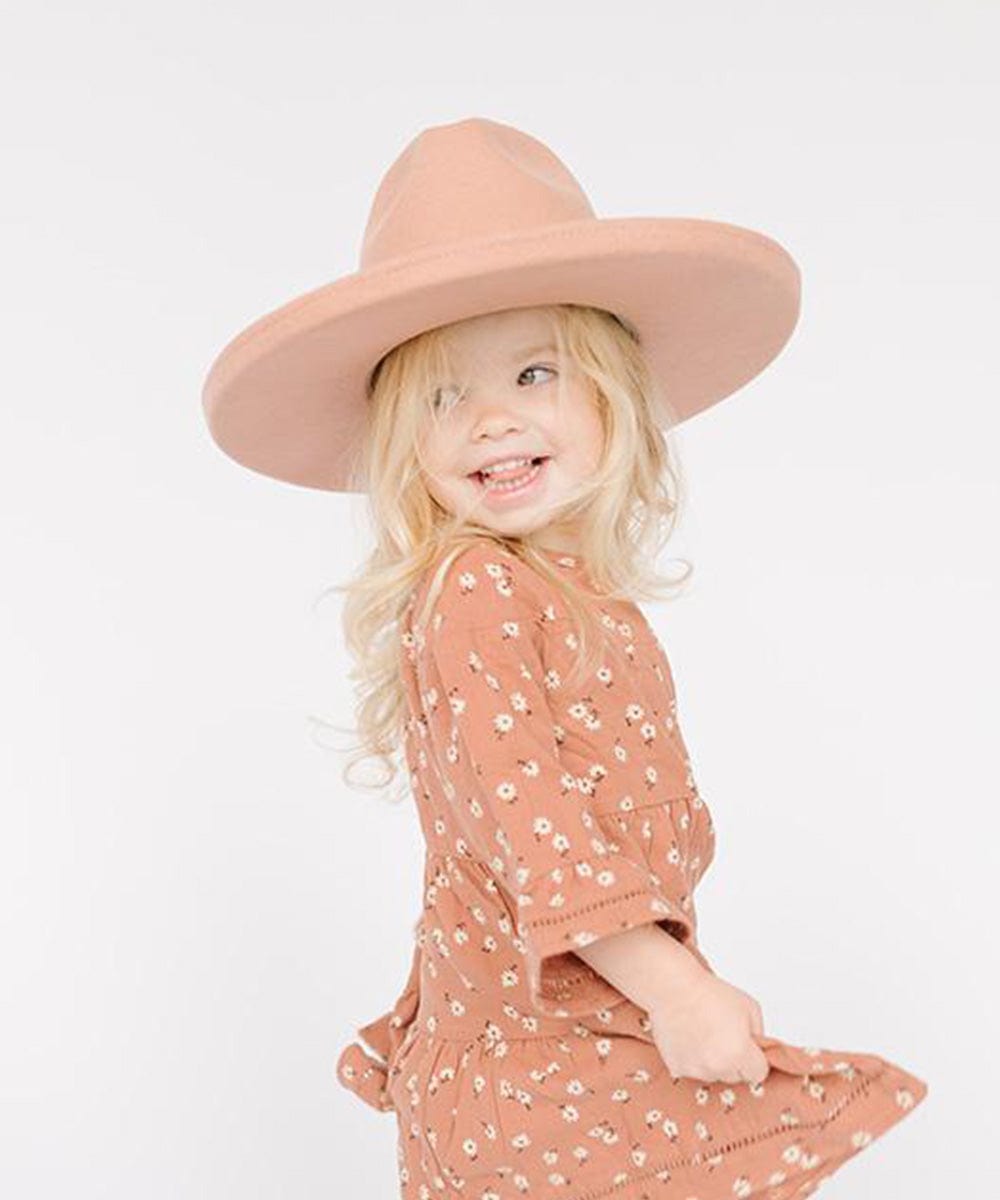 Felt Hats Kids Cara Loren -  Pencil Brim - Dusty Pink 53 Kids / Dusty Pink