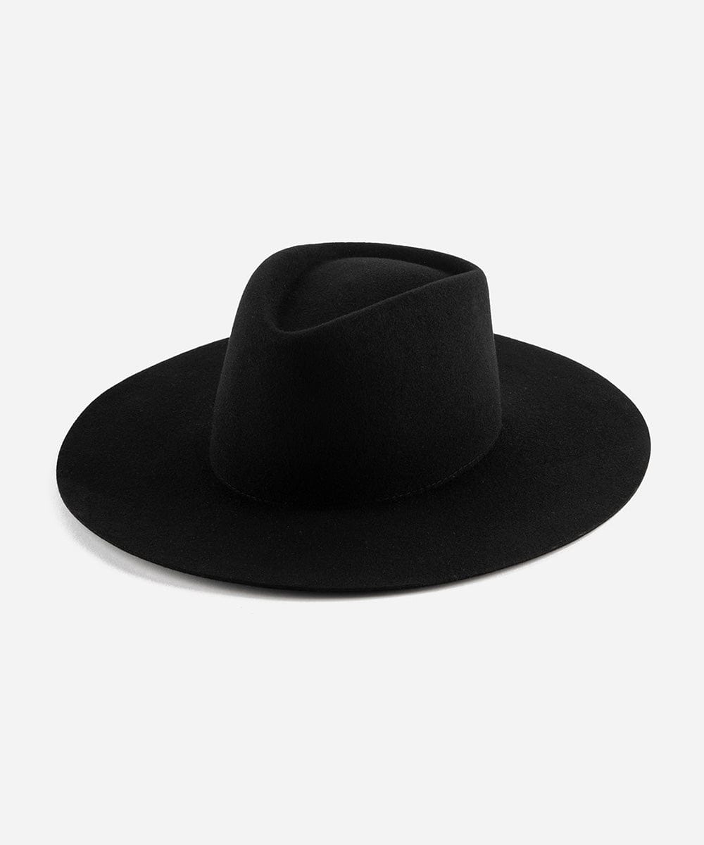 Felt Hats Dakota Triangle Crown Black / XS 55