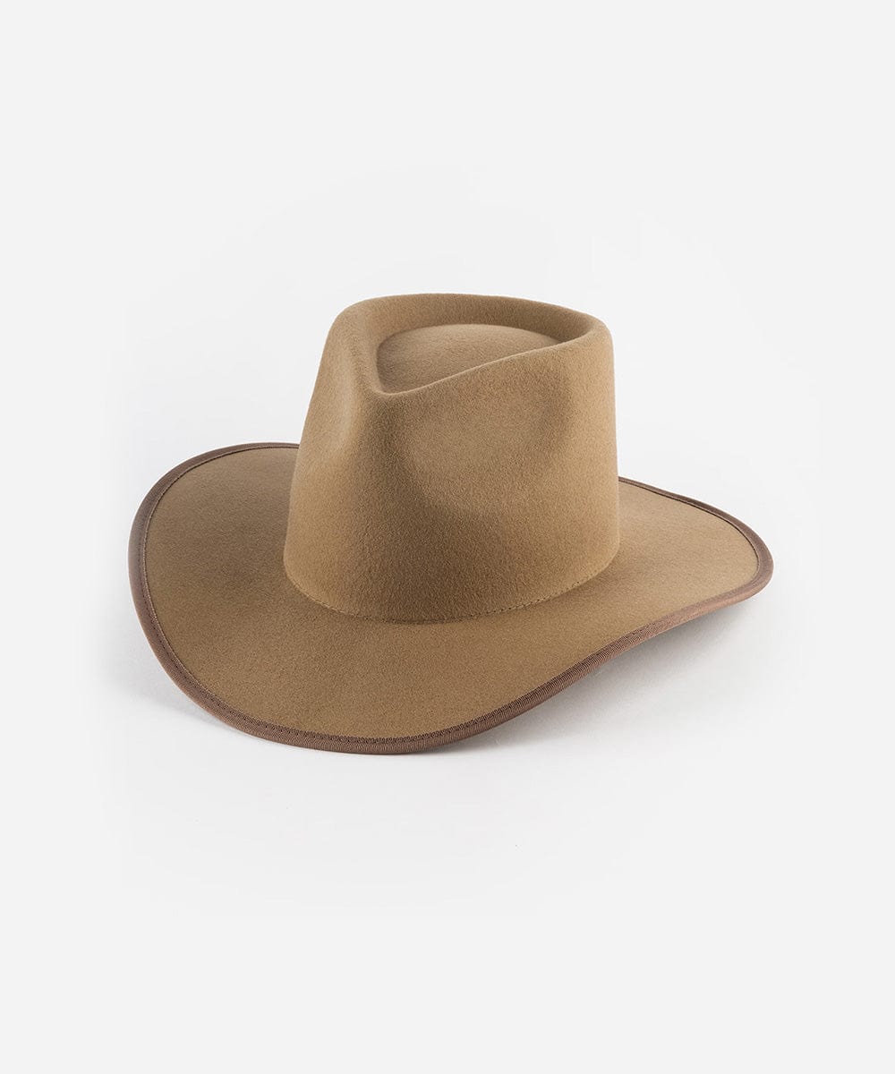 Felt Hats June Teardrop Rancher Brown / XS 55