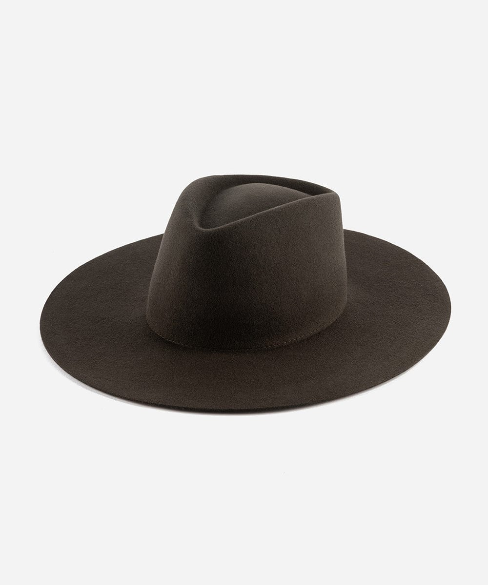 Felt Hats Dakota Triangle Crown Dark Brown / XS 55