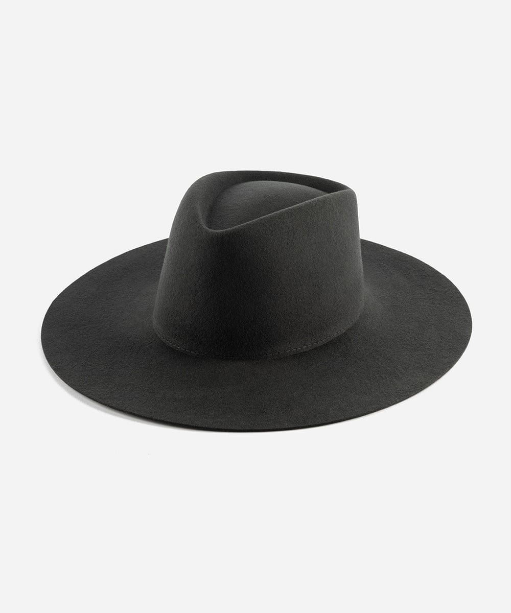 Dark charcoal authentic Wide Brim