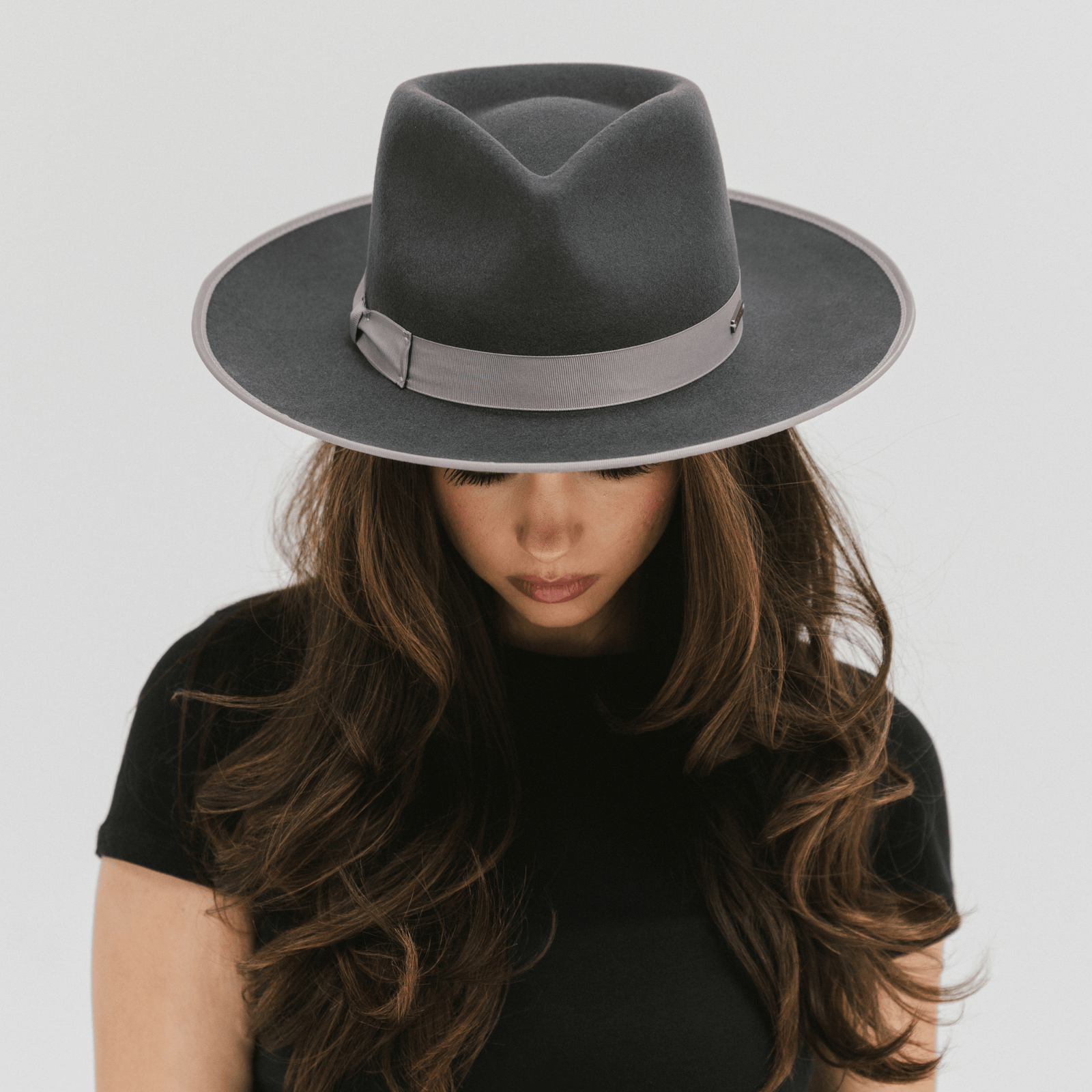 Geneva Womens Wide Brim Felt Fedora Hat | skt.zst.tarnow.pl
