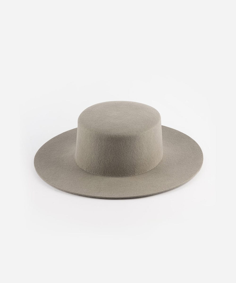 Felt Hats Dahlia Boater Light Grey / XS 55