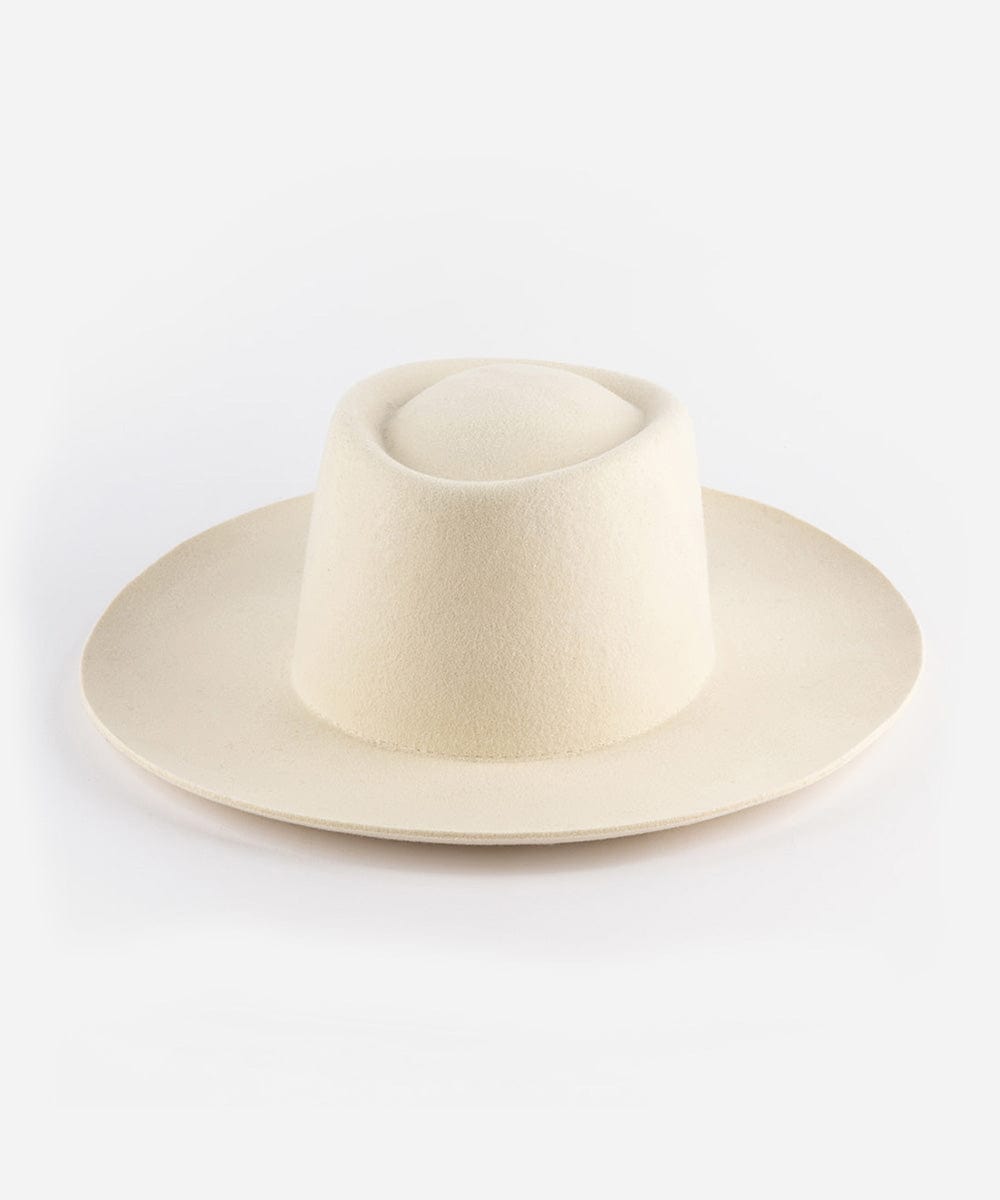 Felt Hats Ty Gambler Upturned Brim Off White / 55 XS