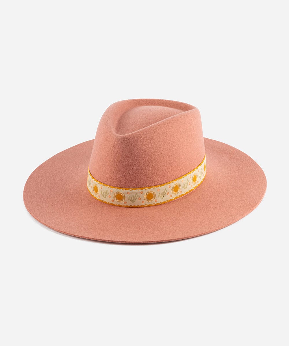 Felt Hats Dakota Dae Triangle Crown Pink / XS 55