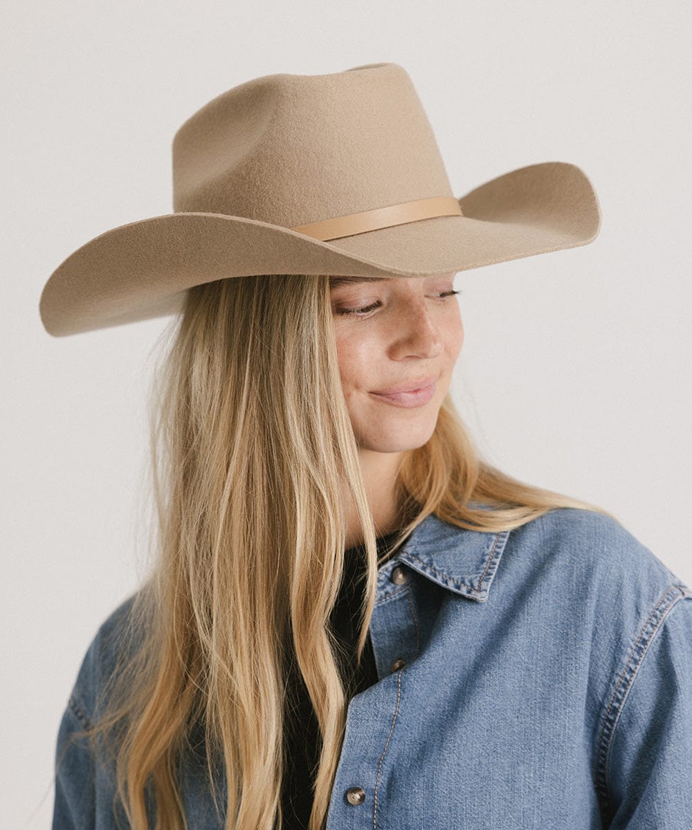 Felt Hats Shane Brick Top Western Hat