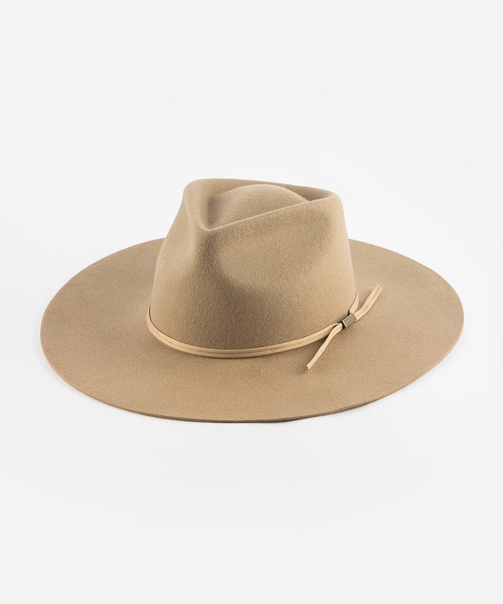 Felt Hats Emery Teardrop Fedora Tan / XS 55