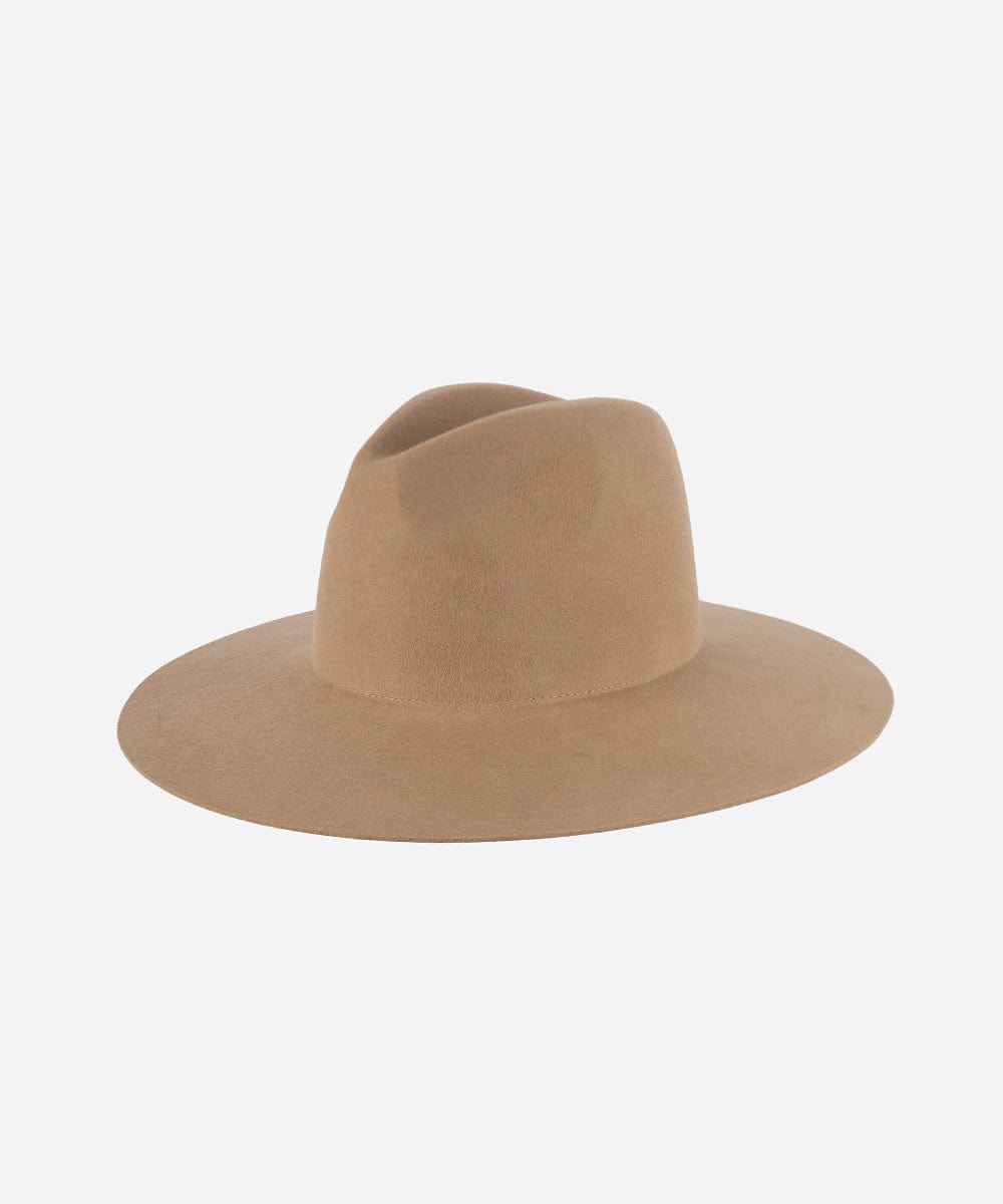 Felt Hats Emma (Swiss Days) Wide Brim Fedora Tan / XS 55