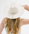 Gigi Pip felt hats for women - Teddy Cattleman - 100% australian wool classic cattleman crown with a wide upturned brim [off white]