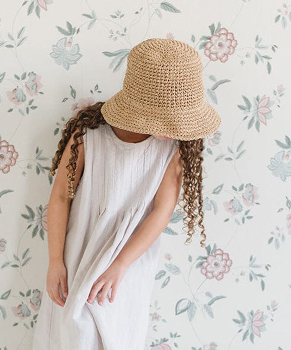 Kids Kids Sal Crochet Bucket Hat Natural