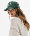 Gigi Pip trucker hats for women - National Parks Foam Trucker Hat - 100% polyester foam + mesh trucker hat with a curved brim featuring the words "National Parks" in a contrasting color as a design across the front panel [forest green]