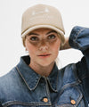 Gigi Pip trucker hats for women - National Parks Foam Trucker Hat - 100% polyester foam + mesh trucker hat with a curved brim featuring the words "National Parks" in a contrasting color as a design across the front panel [tan]