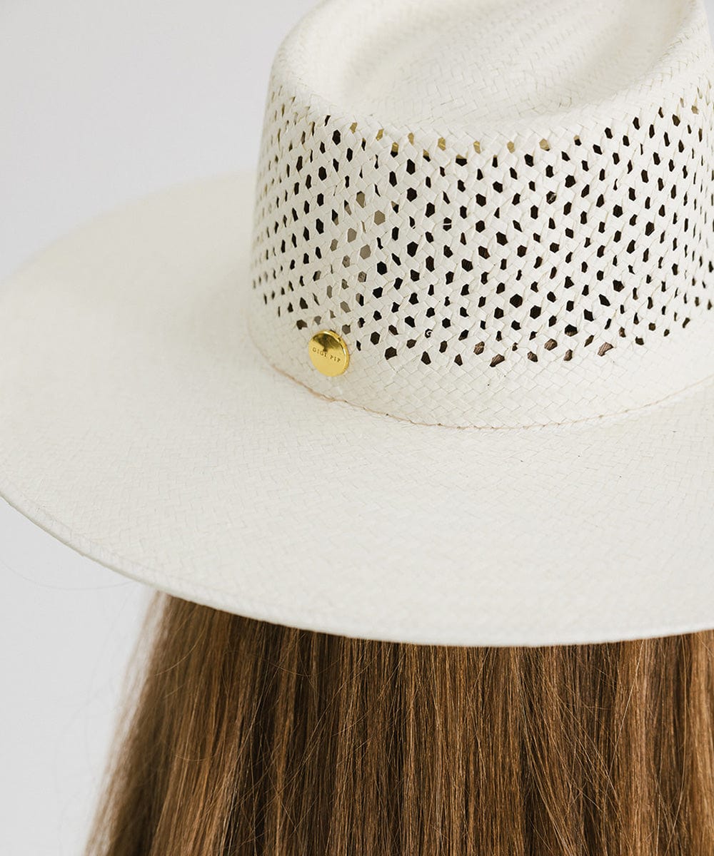 White Summer Hat Size newest 57cm