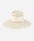 Gigi Pip straw hats for women - Opal Lifeguard Hat - paper straw + canvas wide brim lifeguard hat feautring woven venting on the crown + an adjustable chinstrap [cream]