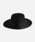 Gigi Pip felt hats for women - Rue Open Crown - classic open crown with a structured semi-wide brim [black]