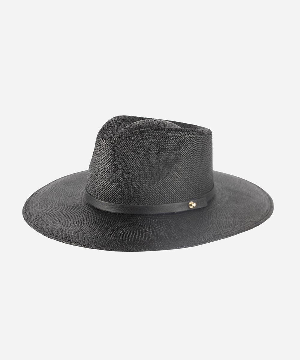 Straw Hats Carmen Teardrop Fedora Black / XS 55