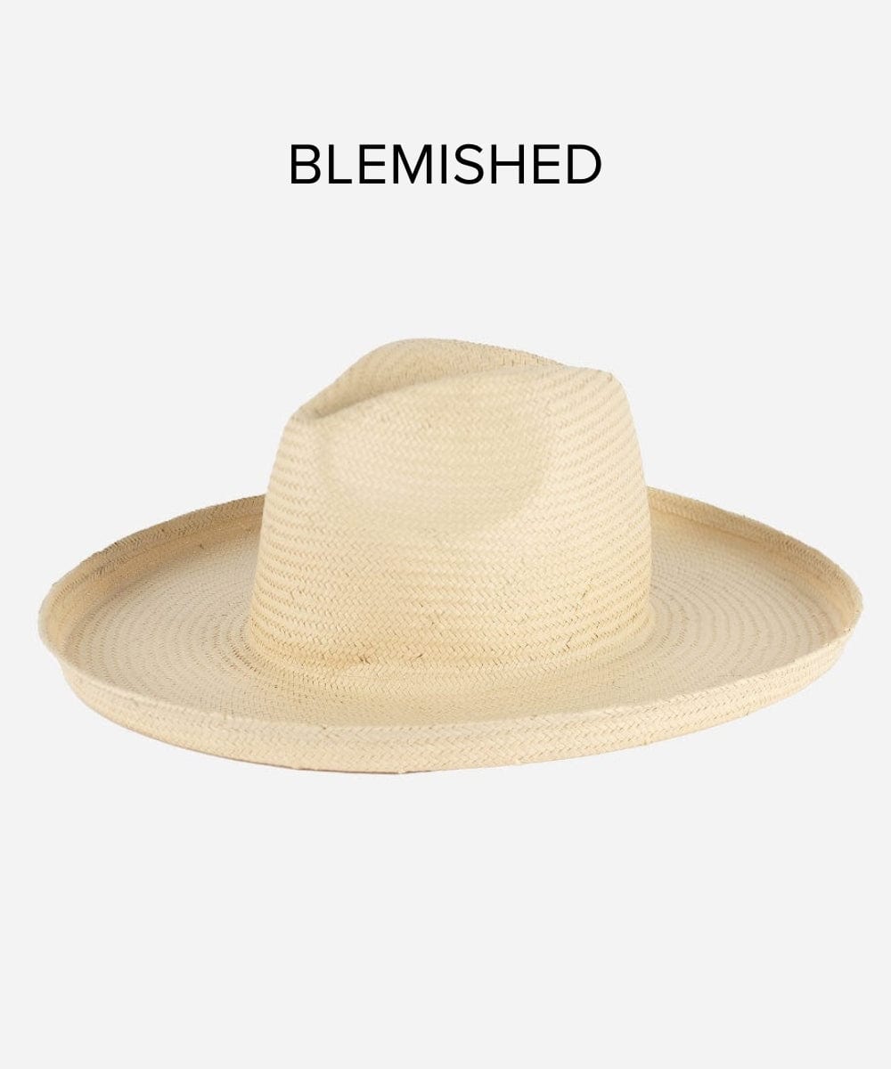 Straw Hats Penny Pencil Brim Fedora - Natural BLEMISHED Natural / XS 55