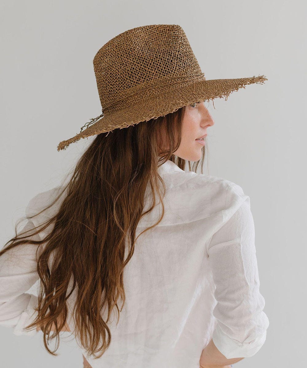 Straw Hats Tessa Seagrass Fedora [brown]