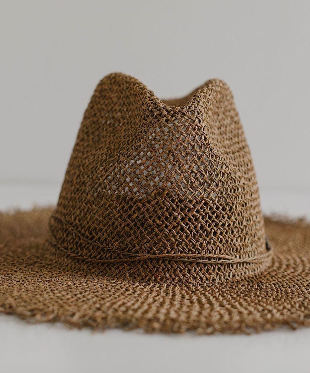 Straw Hats Tessa Seagrass Fedora [brown]