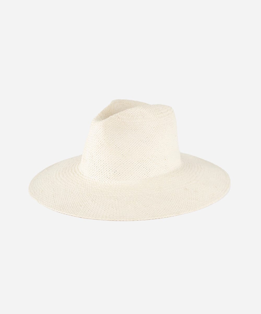 Straw Hats Willa Wide Brim Fedora White / XS 55