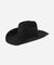 Gigi Pip felt hats for women - Teddy Cattleman - 100% australian wool classic cattleman crown with a wide upturned brim [black]