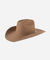 Gigi Pip felt hats for women - Teddy Cattleman - 100% australian wool classic cattleman crown with a wide upturned brim [brown]