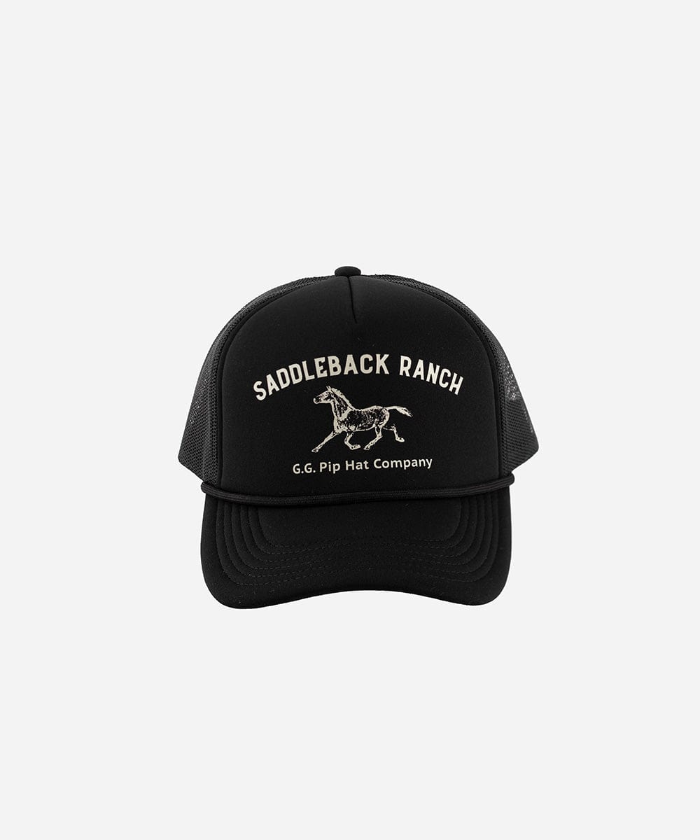 Truckers Saddleback (Swiss Days) Foam Trucker Hat Black