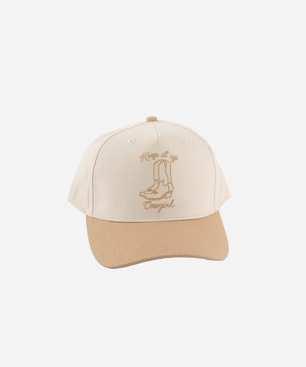 Truckers Keep It Up Cowgirl (Swiss Days) Canvas Trucker Black [tan]