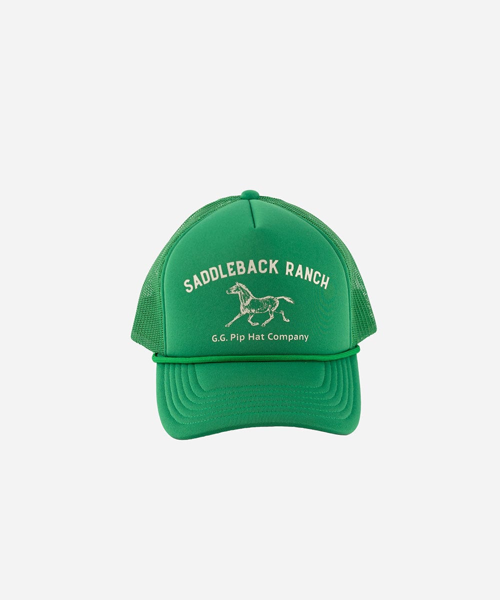 Truckers Saddleback (Swiss Days) Foam Trucker Hat Vintage Green