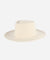 Gigi Pip felt hats for women - Ty Upturned Brim - tall telescope crown with a stiff, upturned brim [off white]