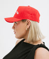 Gigi Pip trucker hats for women - Vacation Club Canvas Trucker Hat - 100% cotton canvas w/ cotton sweatband + reinforced from inner panel with 100% plolyester mesh trucker with Vacation Club embroidered on the front panel featuring an adjustable back strap [red]