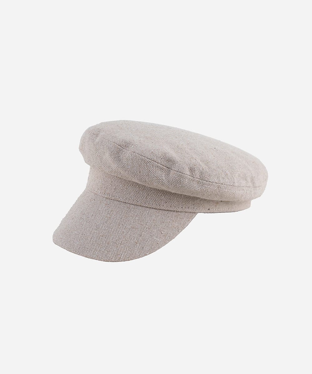 Women's Caps Linen Newsboy Cap Linen / 55 XS