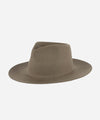 Gigi Pip felt hats for women - Zephyr Rancher - fedora teardrop crown with a stiff upturned brim [sage]