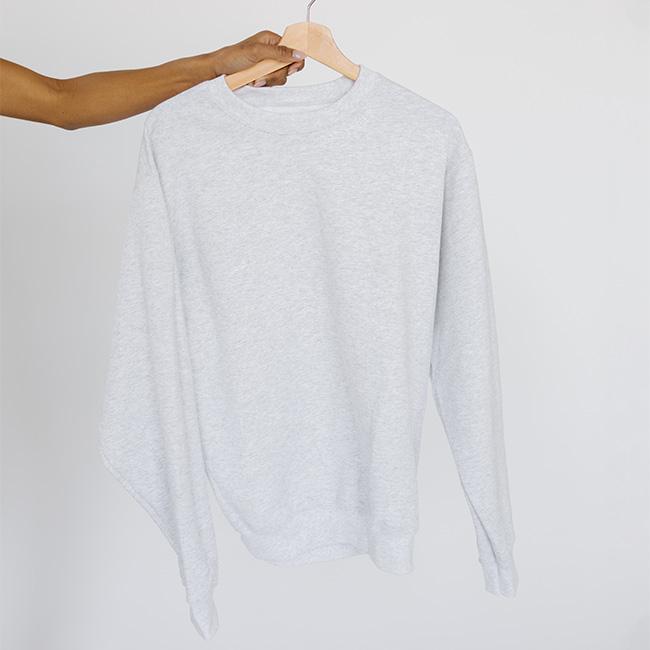 White sweatshirt outlet 100 cotton