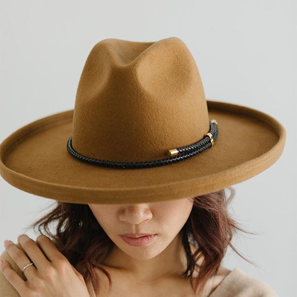 Cowboy Hat Bands for Men or Women, Western Style Fedora Hat band, Orange  Brown..