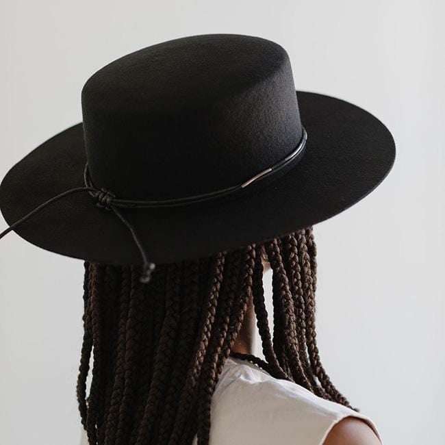 Dahlia  Women's Stiff Wide Brim Felt Hat - GIGI PIP