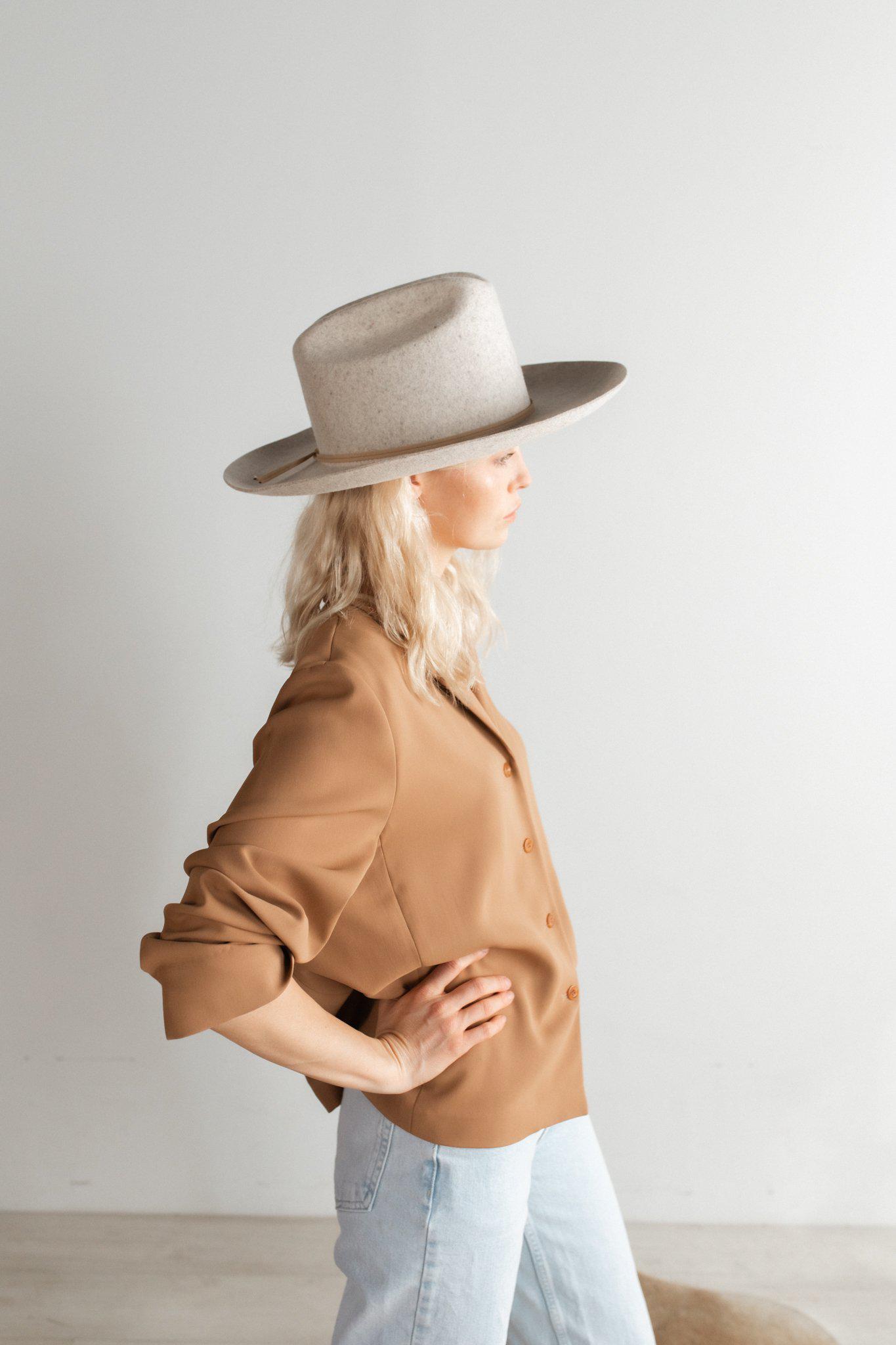 Blemished Felt Ezra Western Hat - Mix Grey BLEMISHED [mix grey]